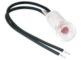 Lampă LED Control Plată Roșie &Oslash;9,7mm 100mm Cabluri