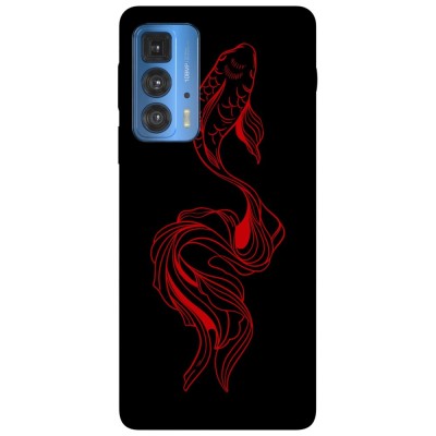Husa compatibila cu Motorola Edge 20 Lite model Red Koi Fish, Silicon, TPU, Viceversa foto