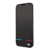 Husa BMW M PC/TPU Book Tricolor Stripes Case for Samsung Galaxy S22 Plus neagra, Negru