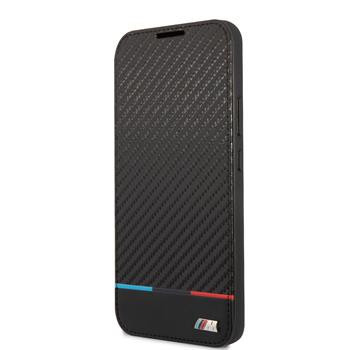 Husa BMW M PC/TPU Book Tricolor Stripes Case for Samsung Galaxy S22 Plus neagra foto