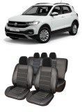 Cumpara ieftin Huse scaune auto piele alcantara Volkswagen T-Cross (2019-2022), Umbrella