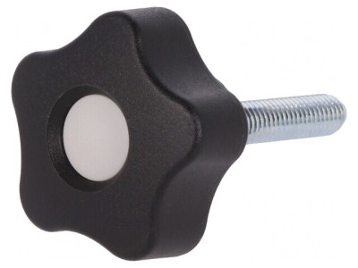 Buton Reglare 32mm Filet M6 Gri foto