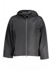 Jachetă bărbați fară buzunare exterioare, glugă, logo, negru, S, 2XL, L, M, XL