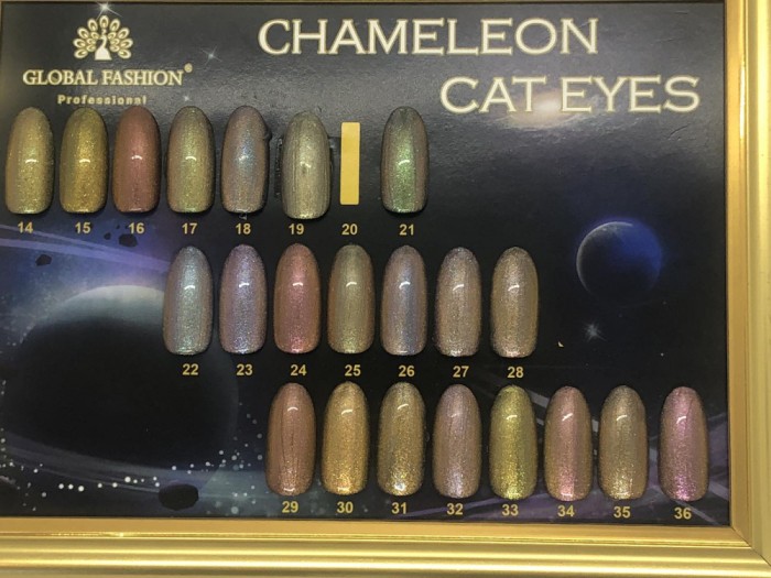 Oja semipermanenta Chameleon Cat Eyes, Global Fashion, 10ml, 17