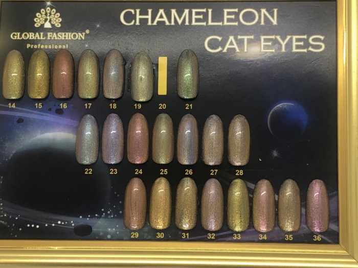 Oja semipermanenta Chameleon Cat Eyes, Global Fashion, 10ml, 28