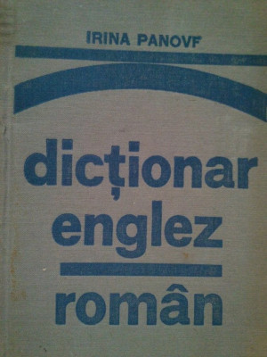 Irina Panovf - Dictionar englez-roman (1981) foto