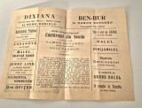 Carte veche Program Cinema Milano Bucuresti Pliant