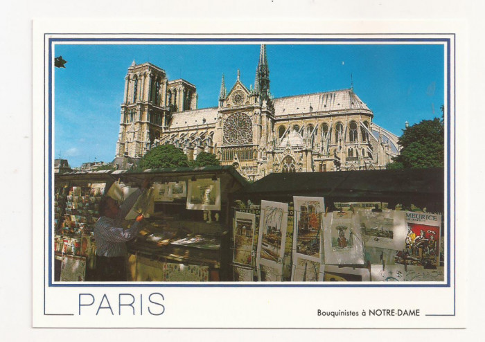 FA19-Carte Postala- FRANCE - Paris, Notre-Dame, Les Bouquinistes, necirculata