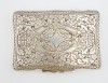 Splendida tabachera/cutie tutun - veche din argint - art nouveau- manufacturata