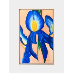Violet &ndash; pictură florală contemporană &icirc;n ulei pe p&acirc;nză