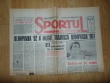 Ziarul Sportul Romanesc 10 August 1992