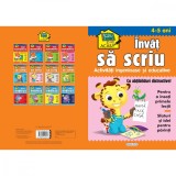 Cumpara ieftin Scoala acasa, Invat sa scriu, 4-5 ani, Girasol