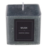 Lumanare parfumata cu aroma proaspata de mosc, 7,5x7,5x7,5 cm, Oem