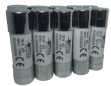 Set 10 sigurante 14x51 16A fuzibile cilindrice ceramica 500V AC gLgG, Omu System