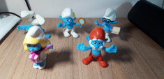 Strumfi, smurfs - 5 figurine mari strumf din cauciuc - setul 6 foto