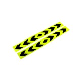 Abtibild reflectorizant Negru-Galben 5cmx40cm Cod: AN02FG Automotive TrustedCars, Oem