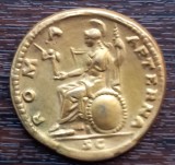 (M1977) MEDALIE / JETON / SUVENIR - REPLICA MONEDA ROMANA, ROMA AETERNA