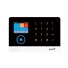 Sistem de alarma wireless ZYTEQ&reg;, LCD, WiFi, GSM, RFID, touchscreen, control app Tuya, alerta SMS/apel, notificari, Alexa, senzor PIR, smart kit, alb