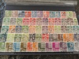 Lot timbre vechi Danemarca, anii 1920-1950, Porto, serii diferite, stampilate, unele rare