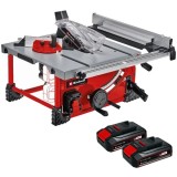Einhell TE-TS 36/210 Li PXC + Twinpack CB - Fierastrau circular de masa 210x30 mm + Set 2 acumulatori Li-Ion 18 V 2.5 Ah