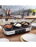 Aparat de gatit cu 3 boluri de 1.3 L cu gatire lenta Dunlop Slow Cooker XL