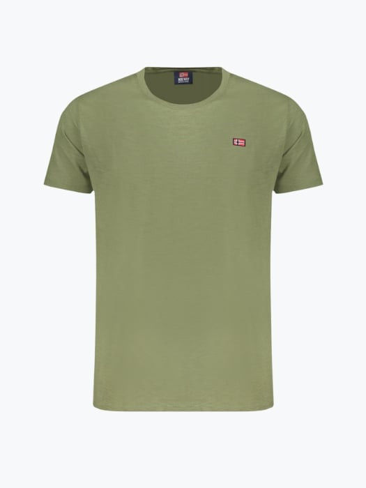 Tricou barbati din bumbac cu decolteu la baza gatului, Verde 2XL, Verde, 2XL INTL, 2XL+ (Z200: SIZE (3XSL --&gt;5XL))