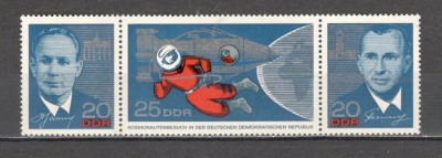 D.D.R.1965 Cosmonautica:Vizita cosmonautiilor sovietici-streif SD.176 foto