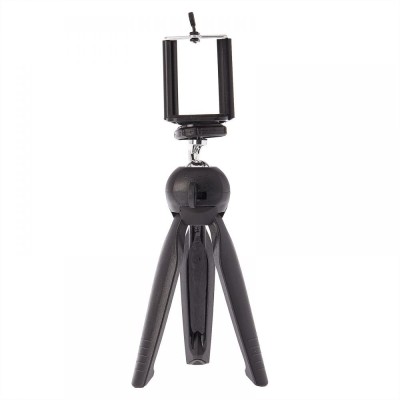 Mini trepied cu cap rotativ 360 grade si suport telefon universal filet 1 4 foto
