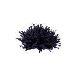 Floare textila pentru lipit sau cusut pe haine, diametru 10 cm, Bleumarin