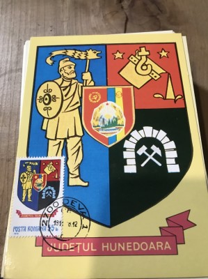 CPIF Stema cu timbru al Judetului Hunedoara foto