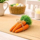Decoratiuni de Paste Morcovi cu Sfoara, 30 cm, 3 buc, CMCLASS