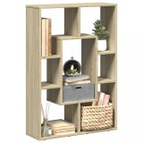 Gossi biblioteca, stejar sonoma, 63x20x90 cm, lemn prelucrat