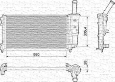 Radiator apa racire motor FIAT PUNTO 1.4 intre 2003-2012 foto