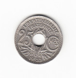 Moneda Franta 25 centimes 1933, stare foarte buna, Europa, Cupru-Nichel