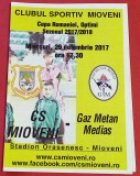 Program meci fotbal CS MIOVENI - GAZ METAN MEDIAS (29.11.2017)
