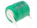Acumul: Ni-MH 3,6V 80mAh 2pin &Oslash;16x18mm Temp: -20&divide;65&deg;C
