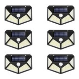 Pachet 6 Lampi cu LED incarcare solara si senzor de miscare cu 100 LEDURI