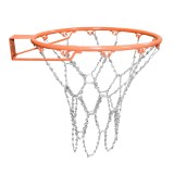 Plasa pentru cos de baschet cu lant zincat inSPORTline Chainster, 45 cm, 12 prinderi