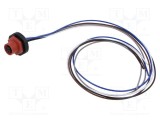 Conector M12 soclu mamă 5 pini 2A 60V IP67 drept cablu 0.5m LUTRONIC