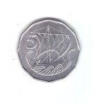 Moneda Cipru 5 mils 1982, stare foarte buna, cu luciu