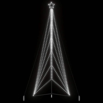 Pom de Crăciun LED 861 LED-uri Alb Rece 478 cm foto