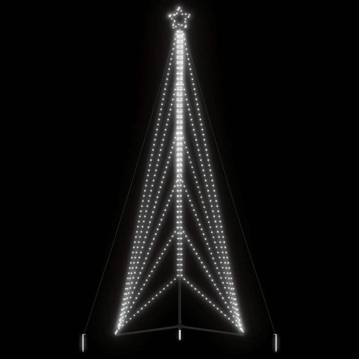 Pom de Crăciun LED 861 LED-uri Alb Rece 478 cm