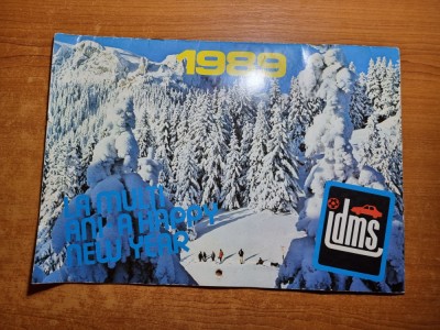 calendar de perete - din anul 1989 foto