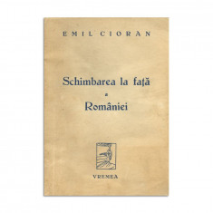 Emil Cioran, Schimbarea la față a României, 1936