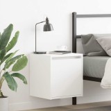 VidaXL Noptiere montate pe perete 2 buc Alb 38x34x40 cm