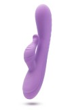 Vibrator Rabbit Evelyn, 10 Moduri Vibratii, Silicon Lichid, Mov, 20.3 cm