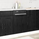 vidaXL Dulap de bucătărie Stejar Negru 45 x 1,5 x 67 cm Lemn compozit 8003821