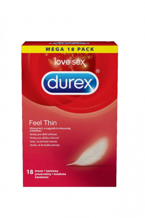 Prezervative Durex Feel thin, 18 buc
