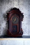 Ceas rustic de perete cu pendul 52 cm