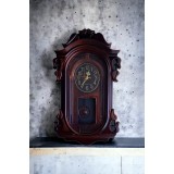 Ceas rustic de perete cu pendul 52 cm